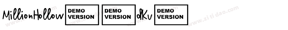 MillionHollow-5dKv字体转换
