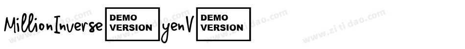 MillionInverse-yenV字体转换