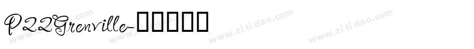 P22Grenville字体转换