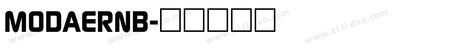 MODAERNB字体转换