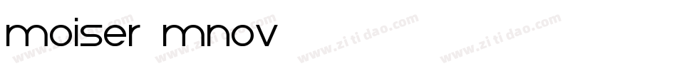 Moiser-mnOV字体转换