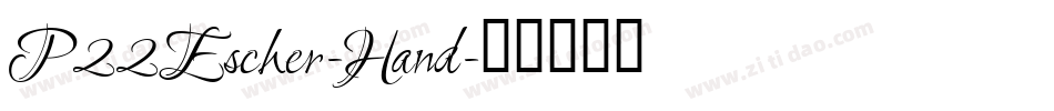 P22Escher-Hand字体转换