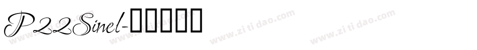 P22Sinel字体转换