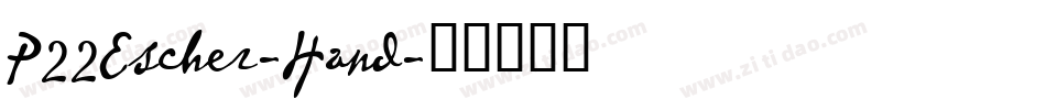 P22Escher-Hand字体转换