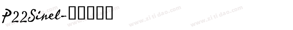 P22Sinel字体转换