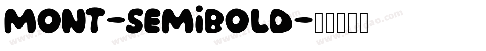 mont-semibold字体转换