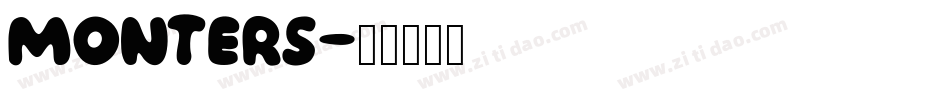 monters字体转换
