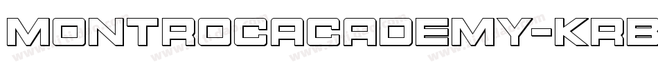 MontrocAcademy-KrBl字体转换