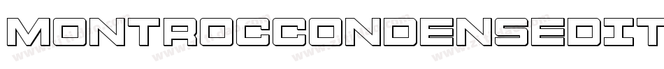 MontrocCondensedItalic-w71w字体转换