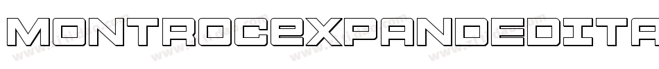 MontrocExpandedItalic-m9L2字体转换