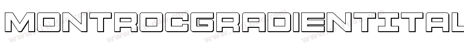 MontrocGradientItalic-PwKZ字体转换