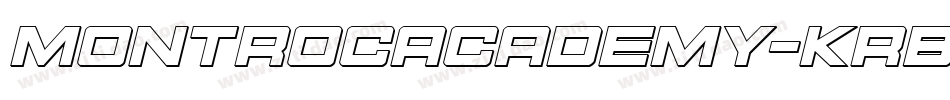 MontrocAcademy-KrBl字体转换