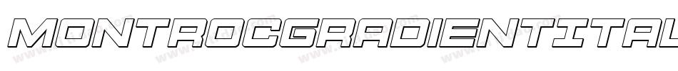MontrocGradientItalic-PwKZ字体转换