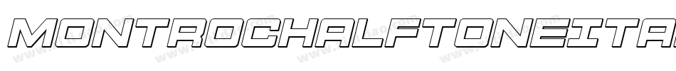 MontrocHalftoneItalic-Xo3Z字体转换