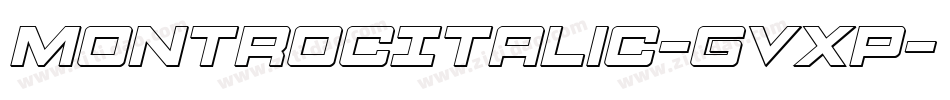 MontrocItalic-gVxp字体转换