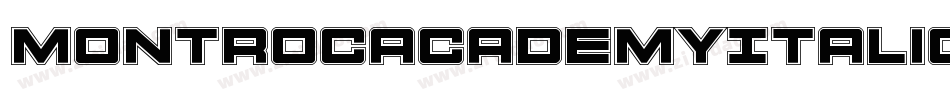 MontrocAcademyItalic-2o7e字体转换