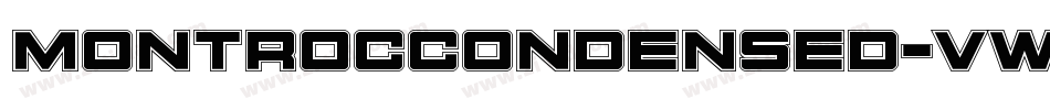 MontrocCondensed-vw34字体转换