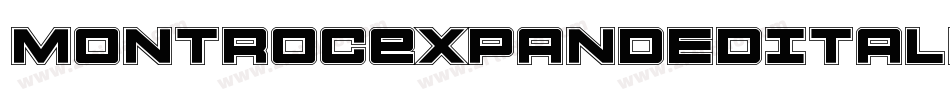 MontrocExpandedItalic-m9L2字体转换