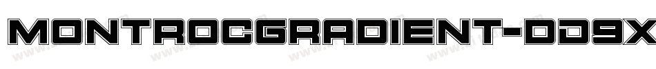 MontrocGradient-dD9x字体转换