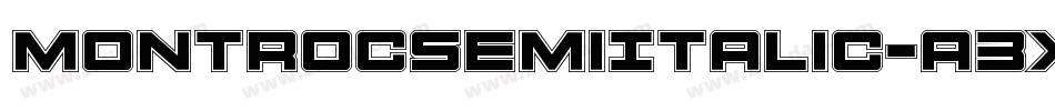 MontrocSemiItalic-a3xg字体转换