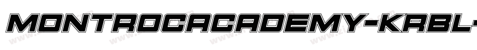 MontrocAcademy-KrBl字体转换