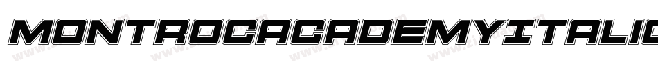 MontrocAcademyItalic-2o7e字体转换