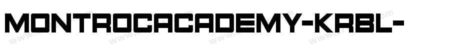 MontrocAcademy-KrBl字体转换