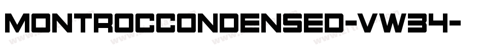 MontrocCondensed-vw34字体转换