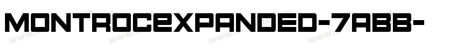 MontrocExpanded-7aBB字体转换