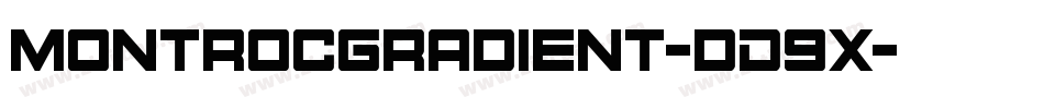MontrocGradient-dD9x字体转换