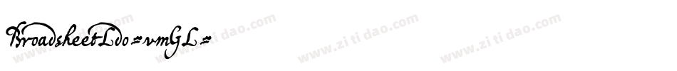 BroadsheetLdo-vmGL字体转换