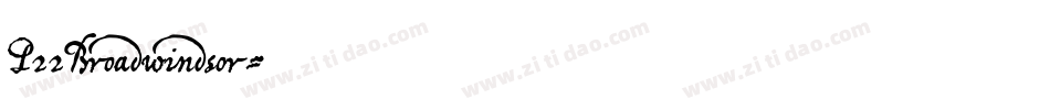 P22Broadwindsor字体转换