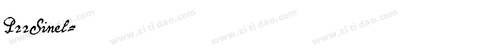 P22Sinel字体转换