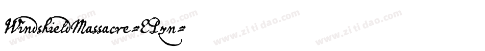 WindshieldMassacre-EPzn字体转换