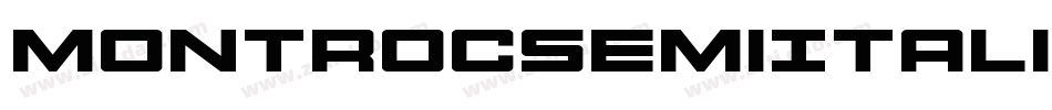 MontrocSemiItalic-a3xg字体转换