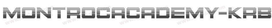 MontrocAcademy-KrBl字体转换