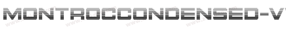 MontrocCondensed-vw34字体转换
