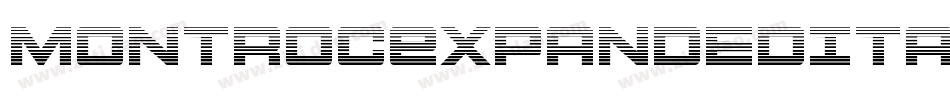 MontrocExpandedItalic-m9L2字体转换
