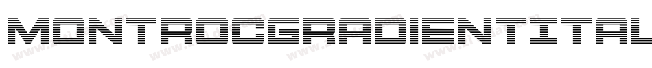 MontrocGradientItalic-PwKZ字体转换