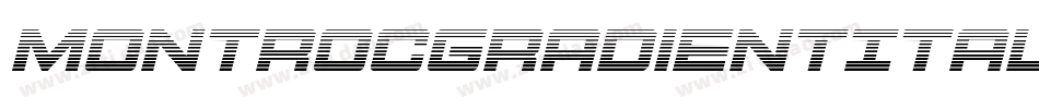 MontrocGradientItalic-PwKZ字体转换