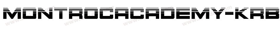 MontrocAcademy-KrBl字体转换