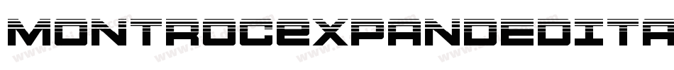 MontrocExpandedItalic-m9L2字体转换