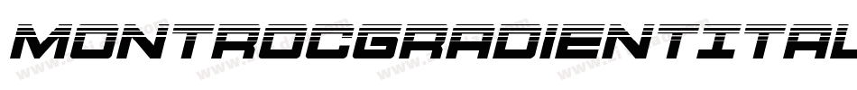 MontrocGradientItalic-PwKZ字体转换