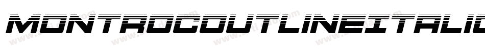 MontrocOutlineItalic-WgyO字体转换