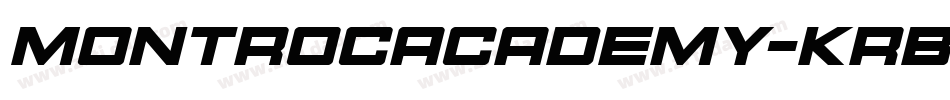 MontrocAcademy-KrBl字体转换