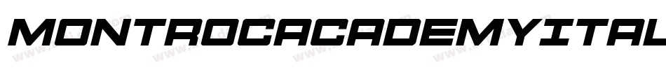 MontrocAcademyItalic-2o7e字体转换