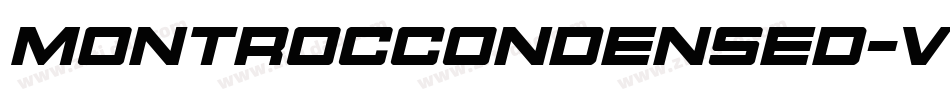 MontrocCondensed-vw34字体转换