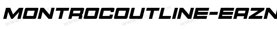 MontrocOutline-eAZn字体转换