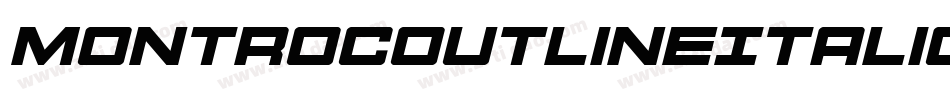 MontrocOutlineItalic-WgyO字体转换