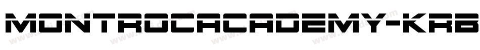 MontrocAcademy-KrBl字体转换